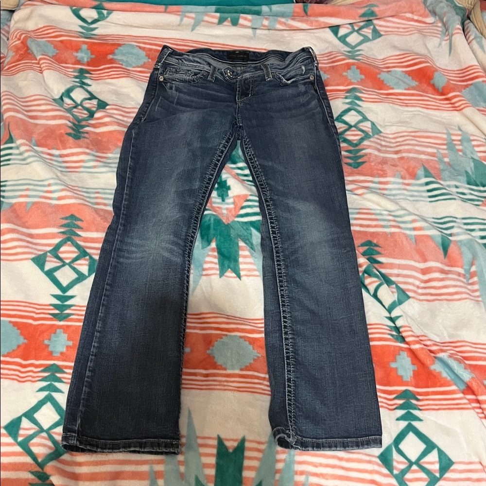 Silver Jeans Dark Blue Boot Cut Women's Jeans